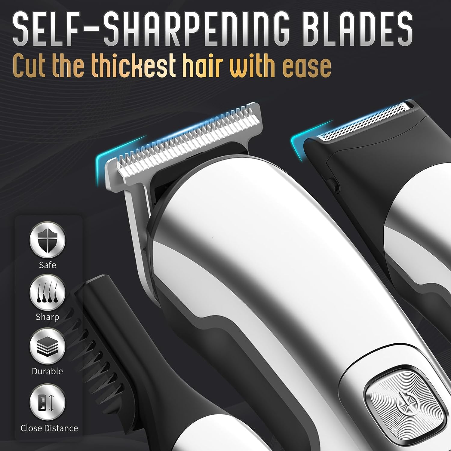 Trimyou: Beard Trimmer for Men, Waterproof Electric Razor for Nose, Body, Face & Mustache, Cordless Hair Clippers Shavers Grooming Kit, Gifts for Men Husband Father