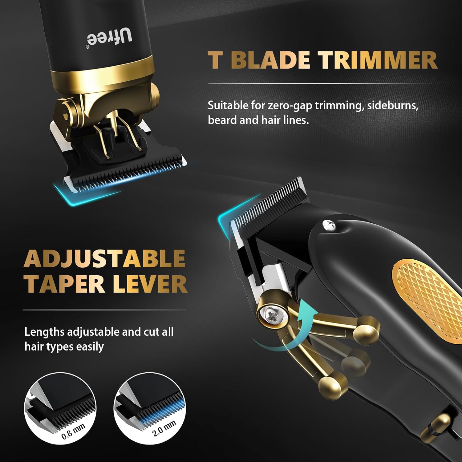 Trimyou: Hair Clippers for Men, Professional Clippers and Trimmers Set, Cordless Clippers for Hair Cutting, Beard Trimmer, Barber Clippers, Rechargeable Electric Shaver, Gifts for Men