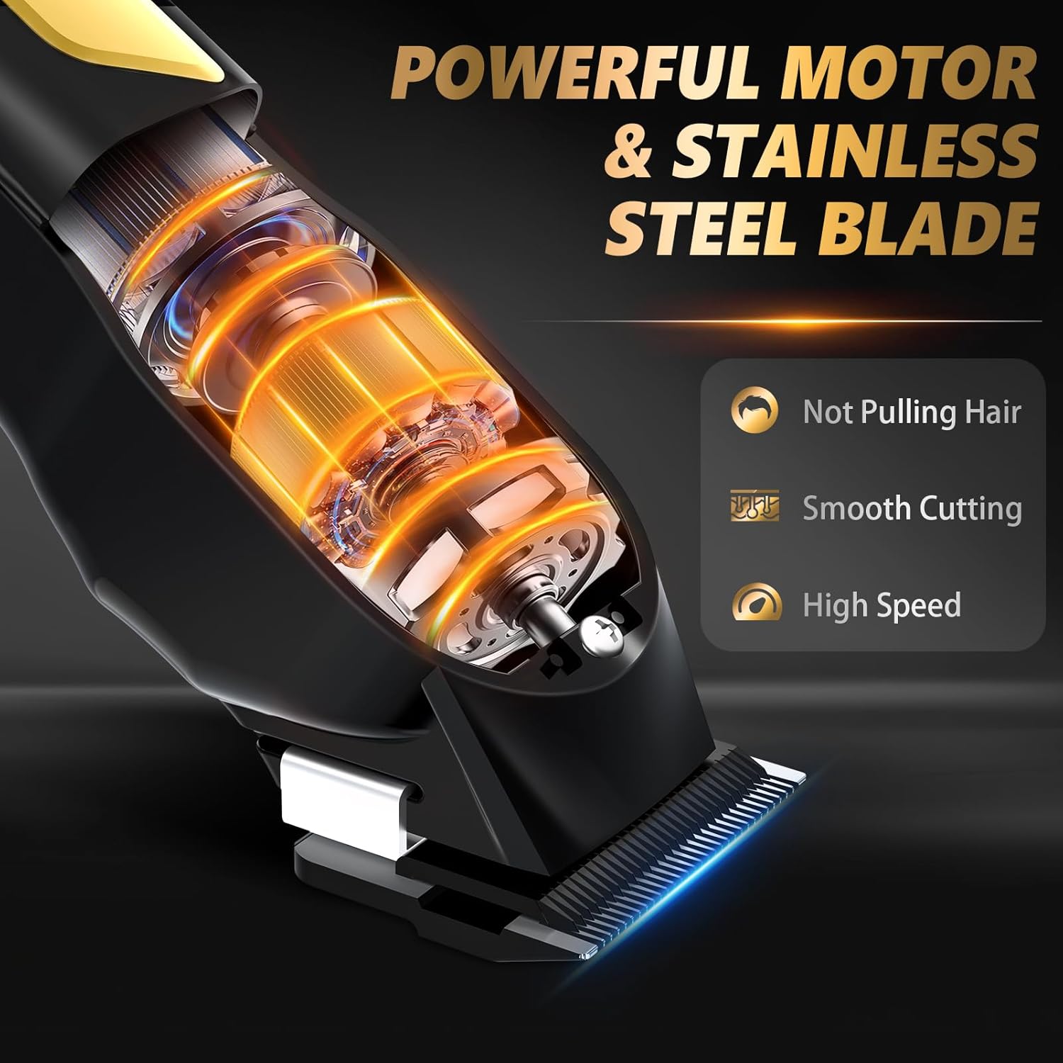 Trimyou: Hair Clippers for Men, Professional Clippers and Trimmers Set, Cordless Clippers for Hair Cutting, Beard Trimmer, Barber Clippers, Rechargeable Electric Shaver, Gifts for Men