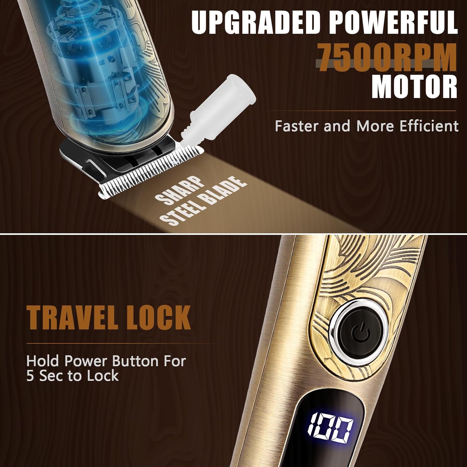 Trimyou: Beard Trimmer for Men, Waterproof Electric Razor for Nose, Body, Face & Mustache, Cordless Hair Clippers Shavers Grooming Kit, Gifts for Men Husband Father