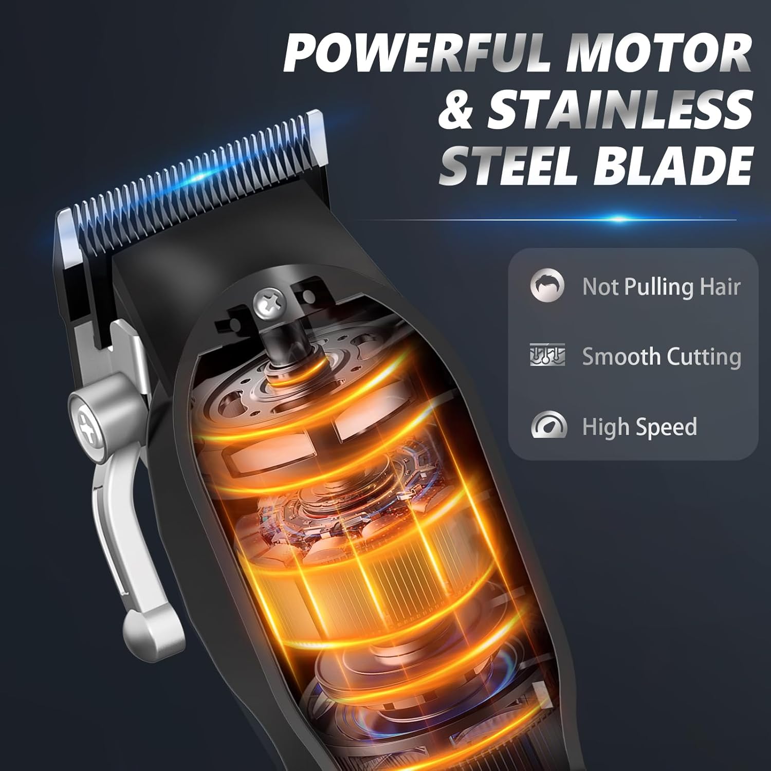Trimyou: Hair Clippers for Men, Professional Clippers and Trimmers Set, Cordless Clippers for Hair Cutting, Beard Trimmer, Barber Clippers, Rechargeable Electric Shaver, Gifts for Men