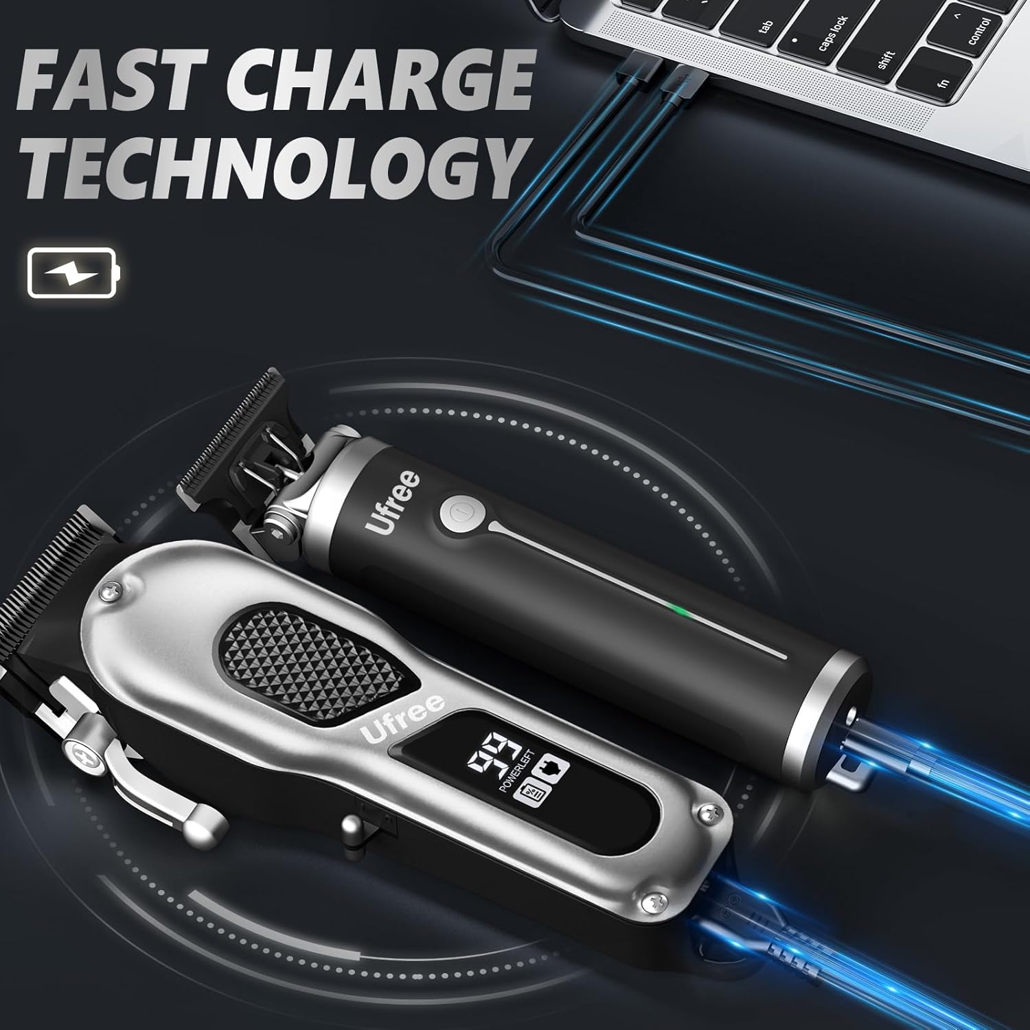 Trimyou: Hair Clippers for Men, Professional Clippers and Trimmers Set, Cordless Clippers for Hair Cutting, Beard Trimmer, Barber Clippers, Rechargeable Electric Shaver, Gifts for Men