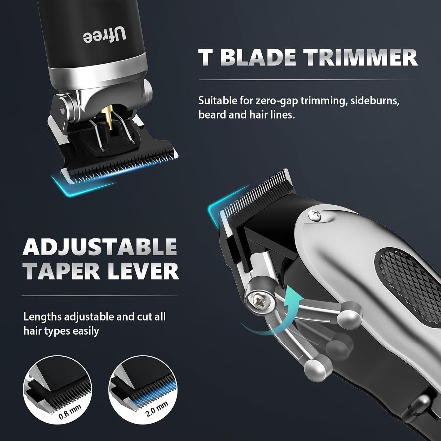 Trimyou: Hair Clippers for Men, Professional Clippers and Trimmers Set, Cordless Clippers for Hair Cutting, Beard Trimmer, Barber Clippers, Rechargeable Electric Shaver, Gifts for Men